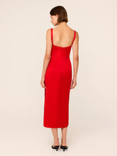 Kitri Nikita Red Satin Midi Dress