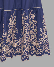 Loretta Caponi Nuvola High Waisted Embroidered Skirt