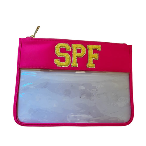 Nylon SPF Clear Pouch Cosmetic Bag