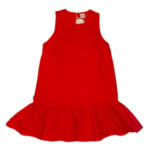 Mitylene Ruffle Shift Dress in Candy Red