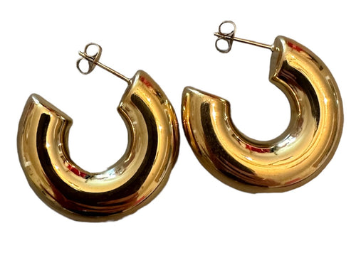 Mitylene Gold Chunky Hoops