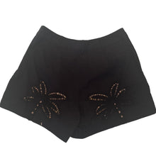 Hemant & Nandita Lani Black Palm Cotton Shorts