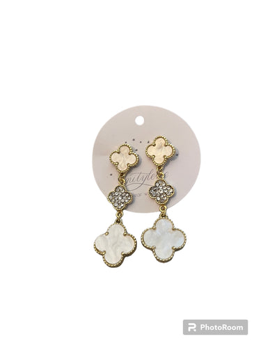 Mitylene Clover Drop Earrings