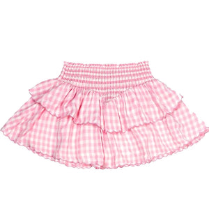 Katie J Brooke Skirt in Pink Gingham