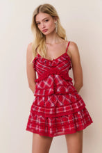 LoveShackFancy Ruffle Mini Skirt Cherry Jubilee
