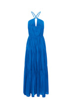 Bird & Knoll Seraphina Maxi Dress in Mykonos Blue