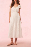 LoveShackFancy Suvi Cotton Midi Dress