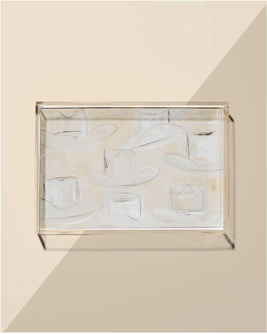 Tart by Taylor Wrangler Cowboy Hat Small Acrylic Tray - Thumbnail 2