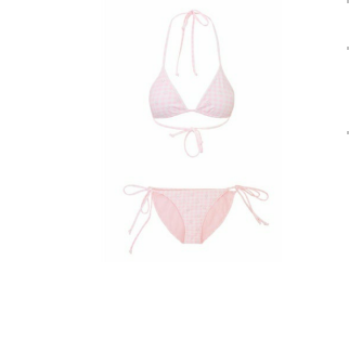 LoveShackFancy Harbor Bikini in Angel Pink