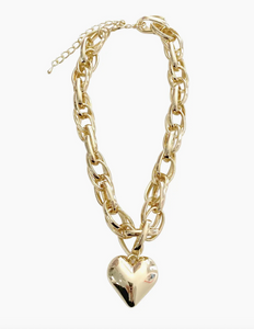 Mitylene Alyssa Heart Chain Necklace