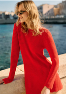 Ciao Lucia Faro Red Crochet Dress