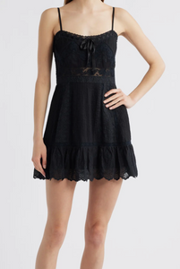 LoveShackFancy Maera Dress in Black