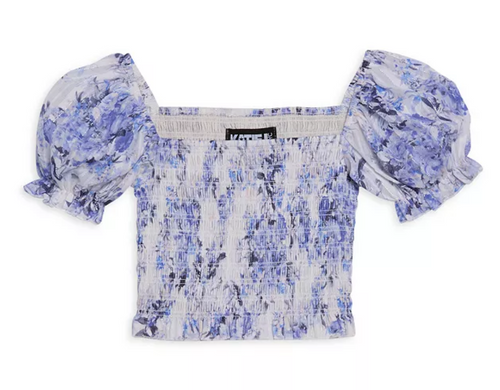 Katie J Tween Marlee Top in Glacier Floral