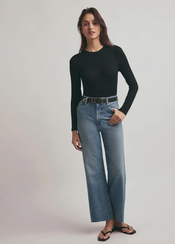 Favorite Daughter Mischa Super High Rise Wide Leg Ankle