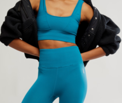 Good Karma Square Neck Bra in Celestial Blue