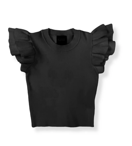 Katie J Isla Top in Black