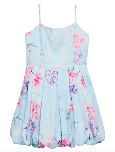 Katie J Tween Quinn Bubble Dress in Pink Dream Floral
