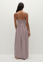 Faithfull the Brand Birgit Maxi Dress Maia Stripe Burgundy