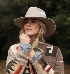Freya Gardenia Hat in Taupe