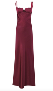 Anna October Tulip Dress in Aubergine