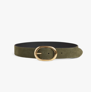Favorite Daughter Suede Jean Belt in Smoketree