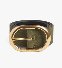 Favorite Daughter Suede Jean Belt in Smoketree
