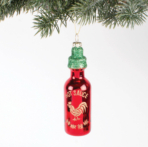 Hot Sauce Boxed Glass Ornament