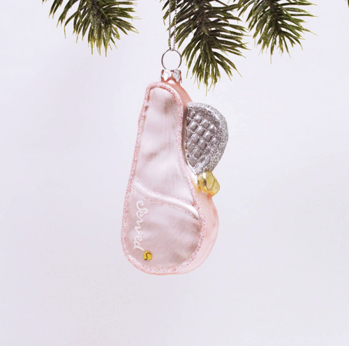 Tennis Boxed Glass Ornament