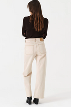 Seventy & Mochi Eden Wide Leg Jean in Pebble