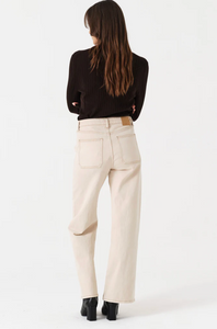 Seventy & Mochi Eden Wide Leg Jean in Pebble