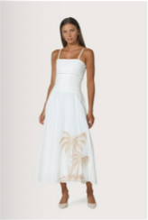 Lusana Palma Embroidered Dress