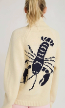 Lobster Varsity Cardigan in Ivory