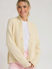 Lobster Varsity Cardigan in Ivory