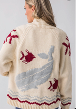 Nantucket Whale Varsity Cardigan