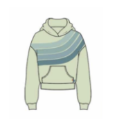 Aviator Nation Wave Stripe 4- Pullover Hoodie Relaxed