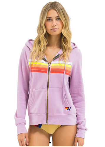 Aviator Nation 5 Stripe- Zip Hoodie