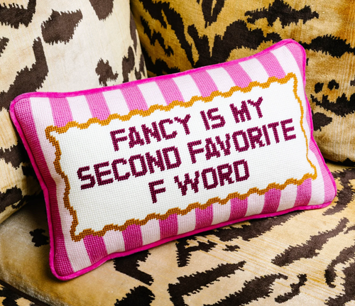 Furbish Needlepoint Pillow