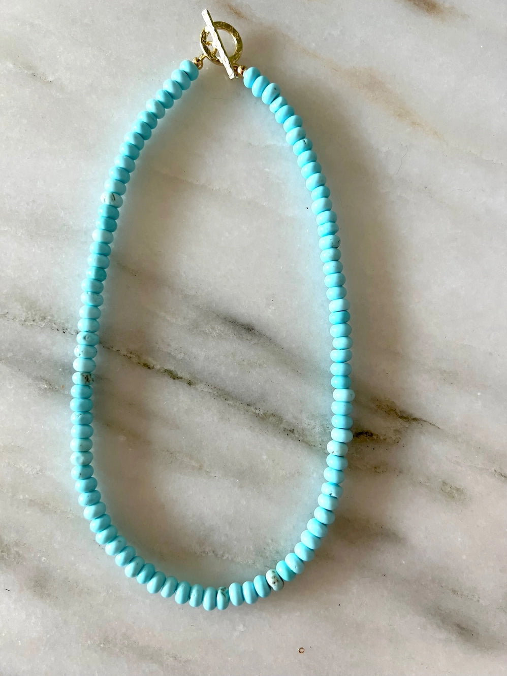 Mitylene Candie Necklace in Smooth Blue Magnesite