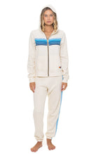 Aviator Nation 5 Stripe Zip Hoodie
