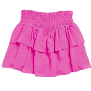 Katie J Brooke Skirt in Shocking Pink