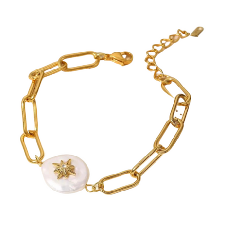 Mitylene Dallas Gold Chain Bracelet