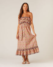 Place Nationale Roussillon Strapless Tiered Maxi Dress