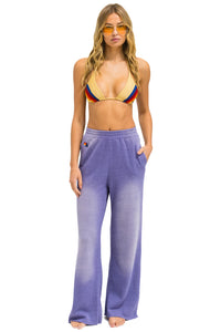 Aviator Nation Essential Wideleg Sweatpants in Faded Grape