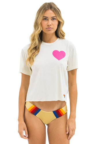 Aviator Nation Heart Print - Boyfriend Tee