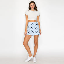 Sky Dot Side-Tie Skort