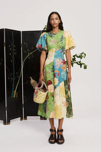 Alemais Avery Spliced Midi Dress