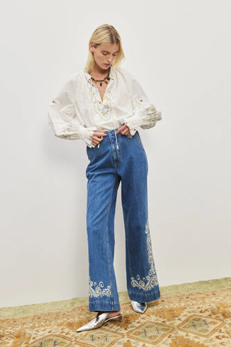 Alemais Giulia Embroidered Blouse