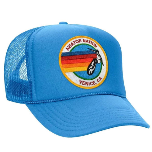 Aviator Nation Signature Vintage Low Rise Trucker in Light Blue