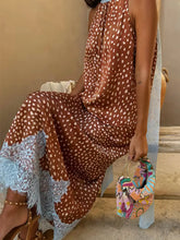 Lace Trim Silk Skirt Set
