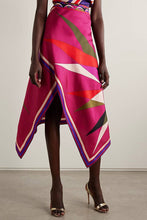 Abstract Geometric Halter Skirt Set
